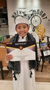 Read more about the article Buktikan Cinta Al-Qur’an, Siswa Kelas 2 SDS Islam Ulul Albab Raih Juara 3 ‎Lomba Tahfidz Al-Qur’an
